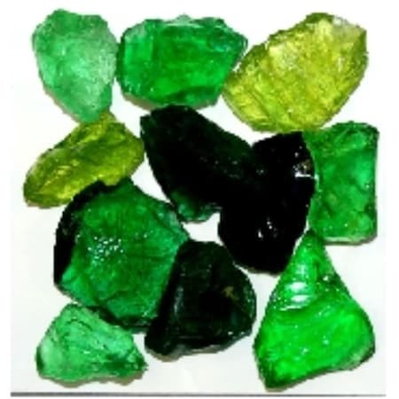 American Specialty Glass Recycled Chunky Glass, Forest Mix - Medium - 0.5-1 in. - 3 lbs LFORESTM-3